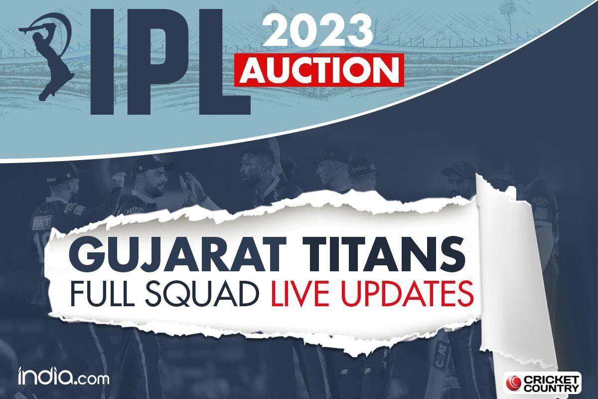 LIVE | Gujarat Titans Full Squad, IPL 2023 Mini Auction: GT Pick Mavi, Joshua Little